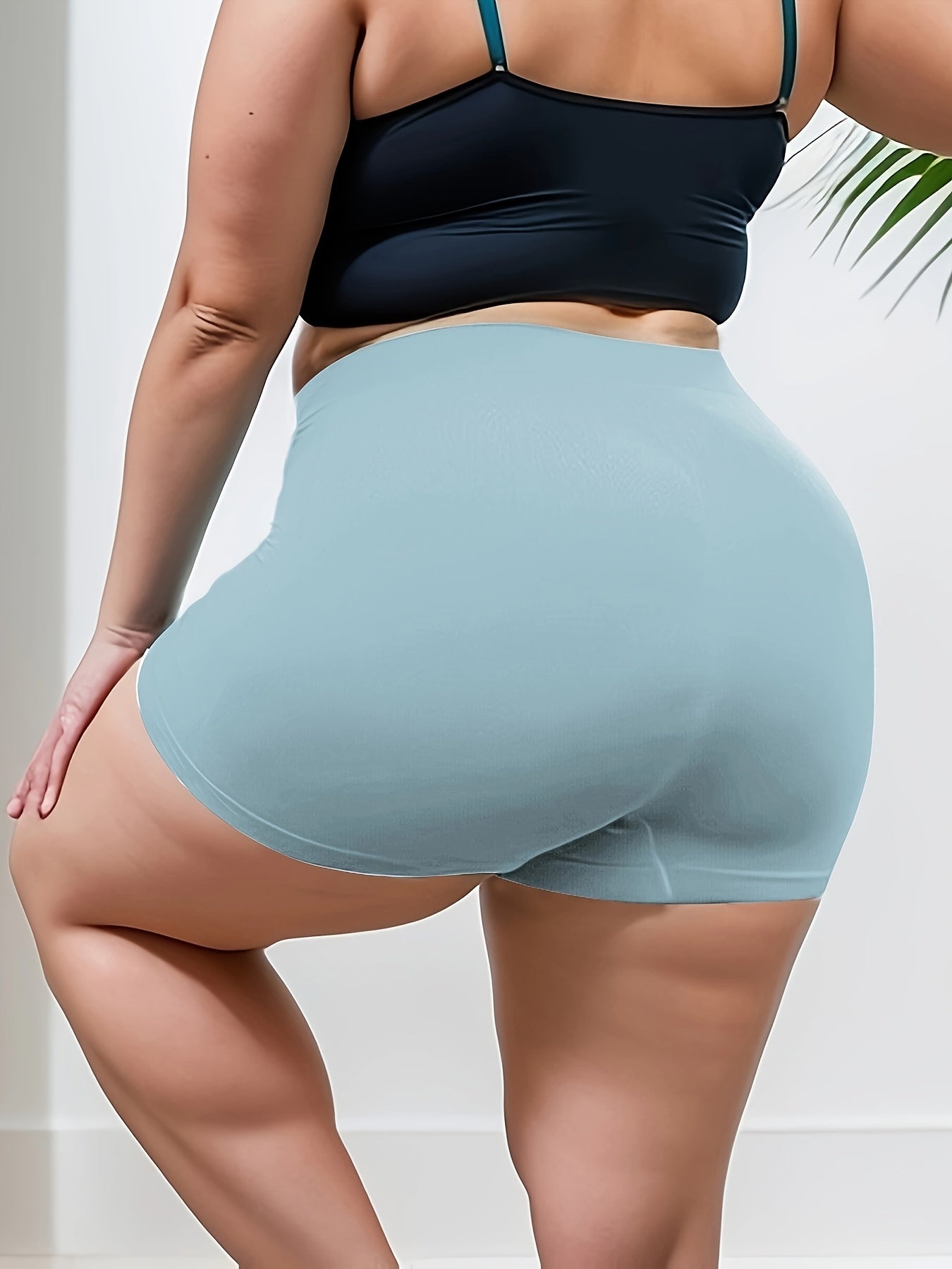 Women's Plus-Size Breathable Jersey Boxer Briefs for Running and Casual Wear