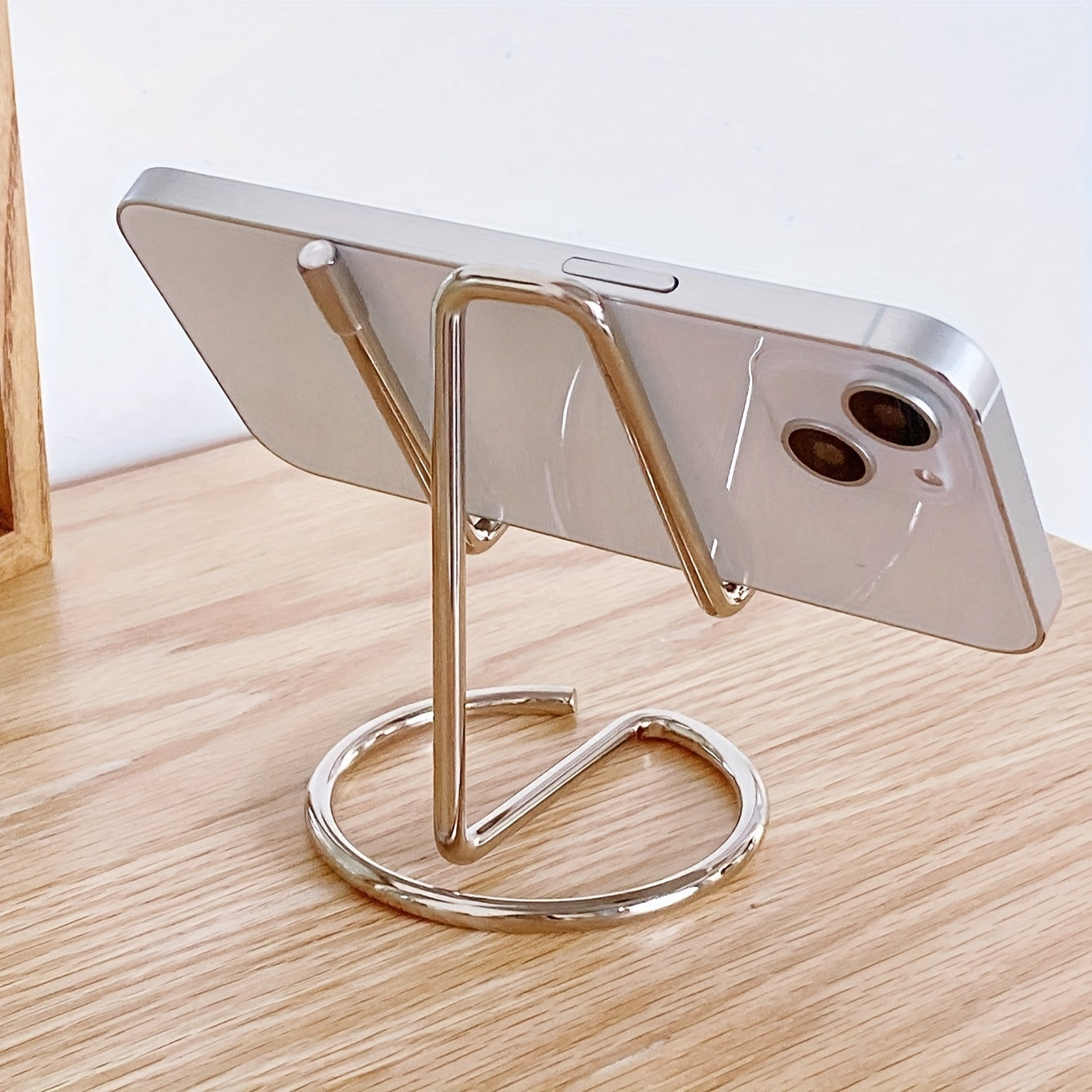 Metal Phone Stand Gold Plated Modern Design Iron Desktop Holder
