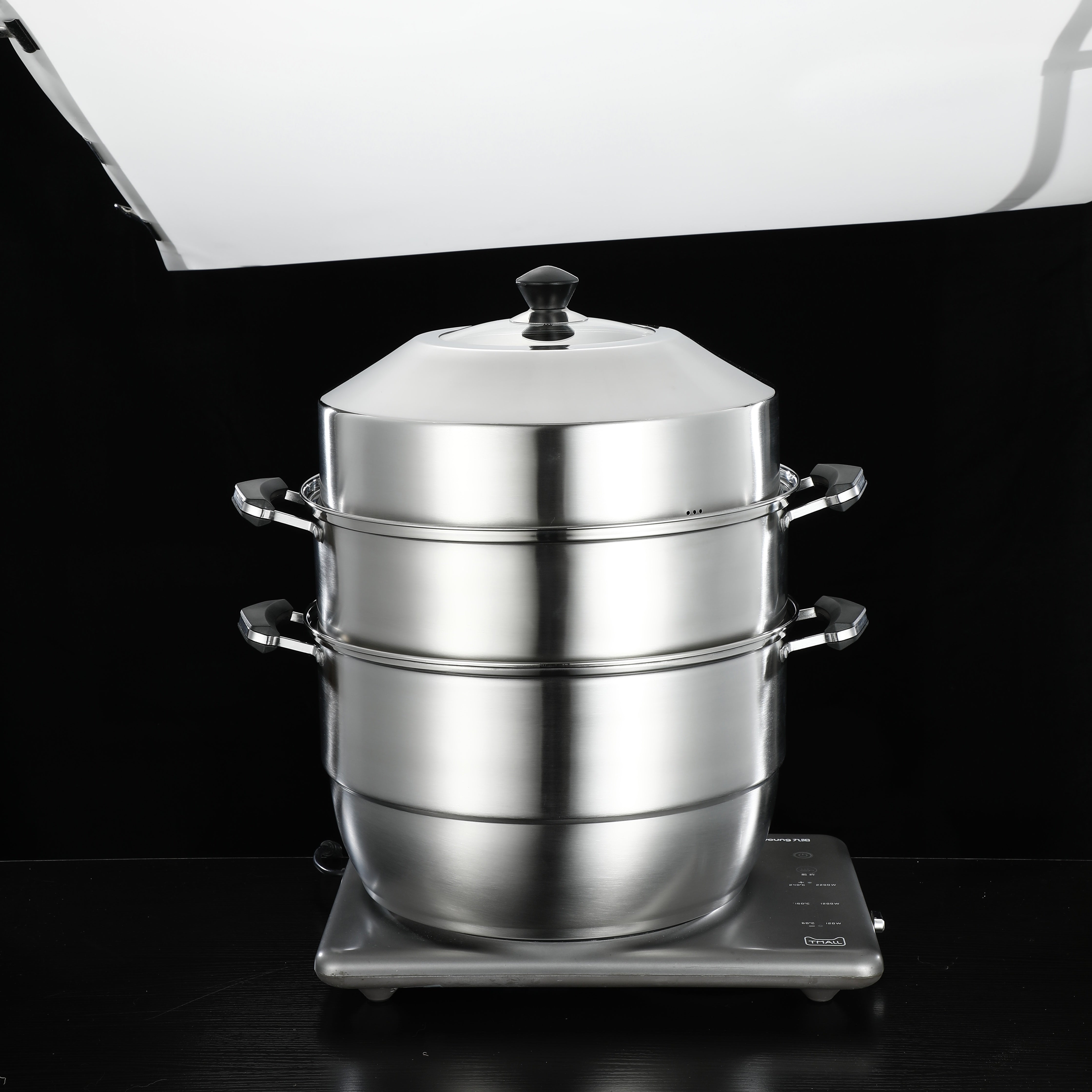 Stainless Steel Multi-Layer Steamer Set with Lid Large Capacity for All Stovetops