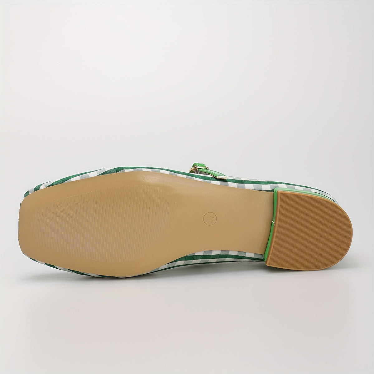 Women’s Vintage Checkered Mary Jane Flats Lightweight Casual Shoes Black and White Gingham