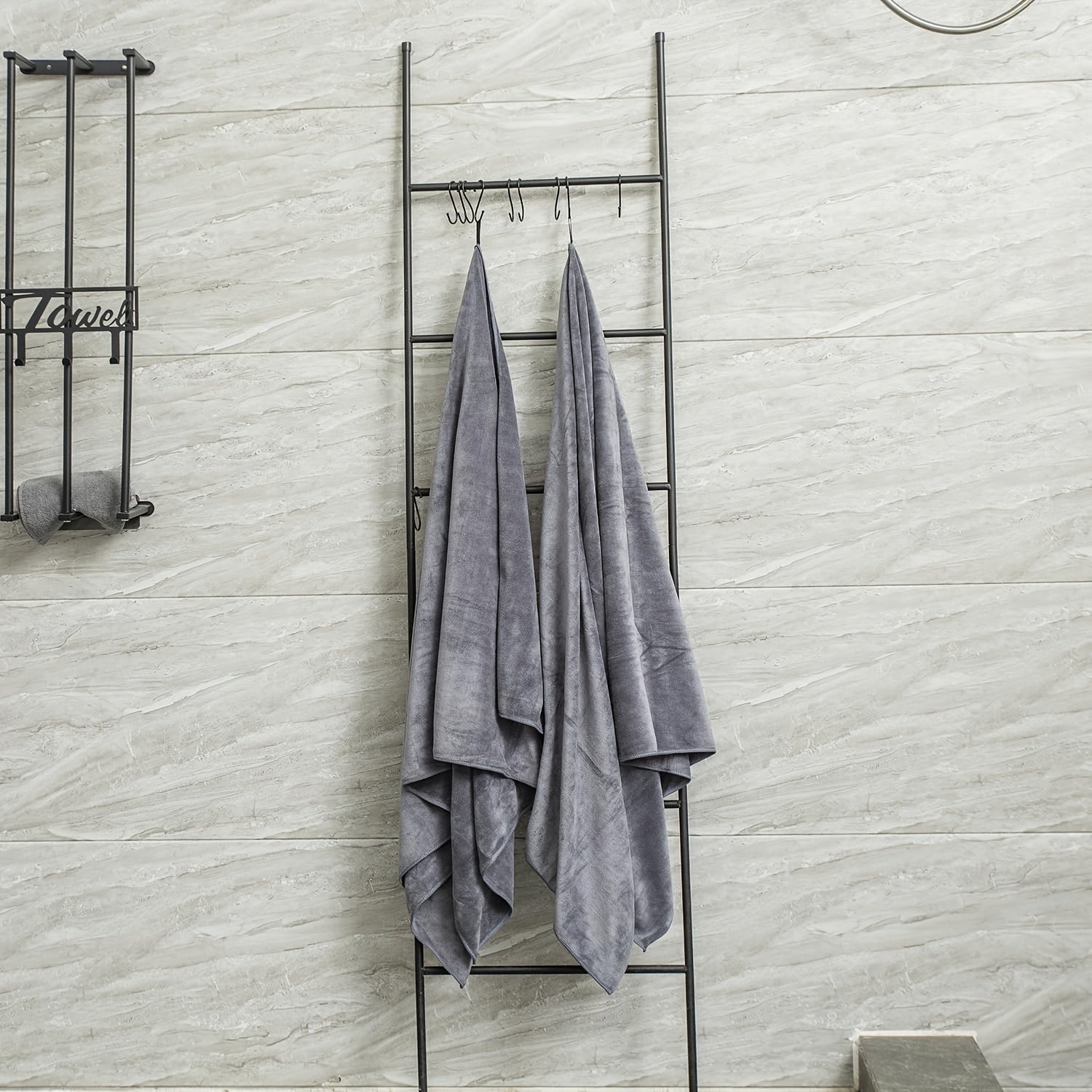 2 Ultra-Soft Mikrofiber Hammom Sochiqlari - 76.2sm x 177.8sm, Juda O'zlashtiruvchi & Tez Quruq, Sport, Sayohat, Yoga uchun Rang O'zgarmas