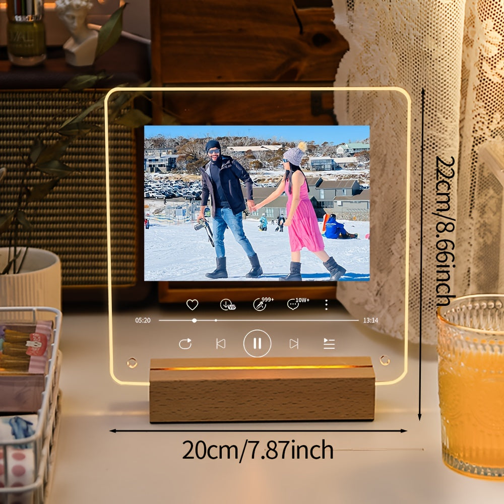 Индивидуальная акриловая фоторамка: создайте собственный декор, наполненный любовью, к Рождеству и Дню святого Валентина, идеально подходит для пар и памятных сувениров в память о питомцах, универсальный вариант для настольной и настенной экспозиции