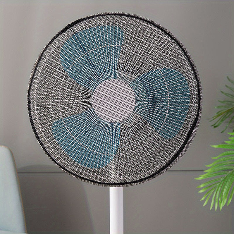 Bolalar xavfsizligi uchun barmoqni himoya qilish tarmog'i bilan elektr fanining qopqog'i, batareyaga ehtiyoj yo'q, shaffof dizayn.