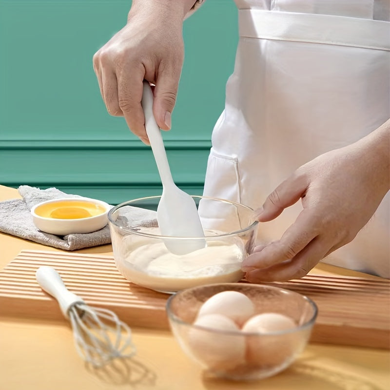 Комплект силиконовых кухонных инструментов для выпечки «Все в одном» - включает 3, 4 или 6 предметов - термостойкие и не липкие мини-кухонные принадлежности, такие как скребок для тортов, зажим для пищи, венчик, кисточка для масла, ложка и лопатка.