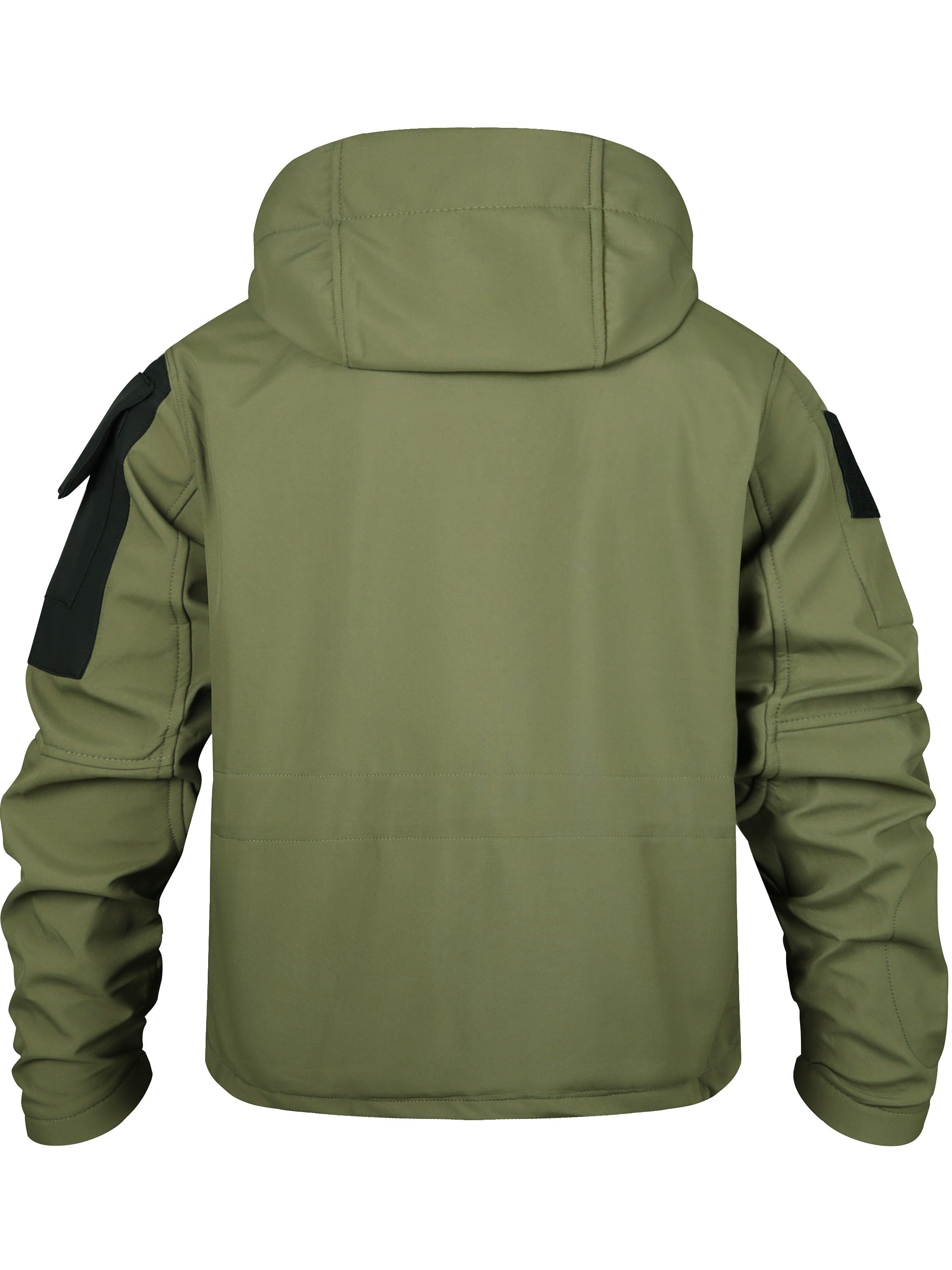 Conjunto de chaqueta y pantalones de senderismo para exteriores para hombre, a prueba de viento y cálido, con múltiples bolsillos, poliéster