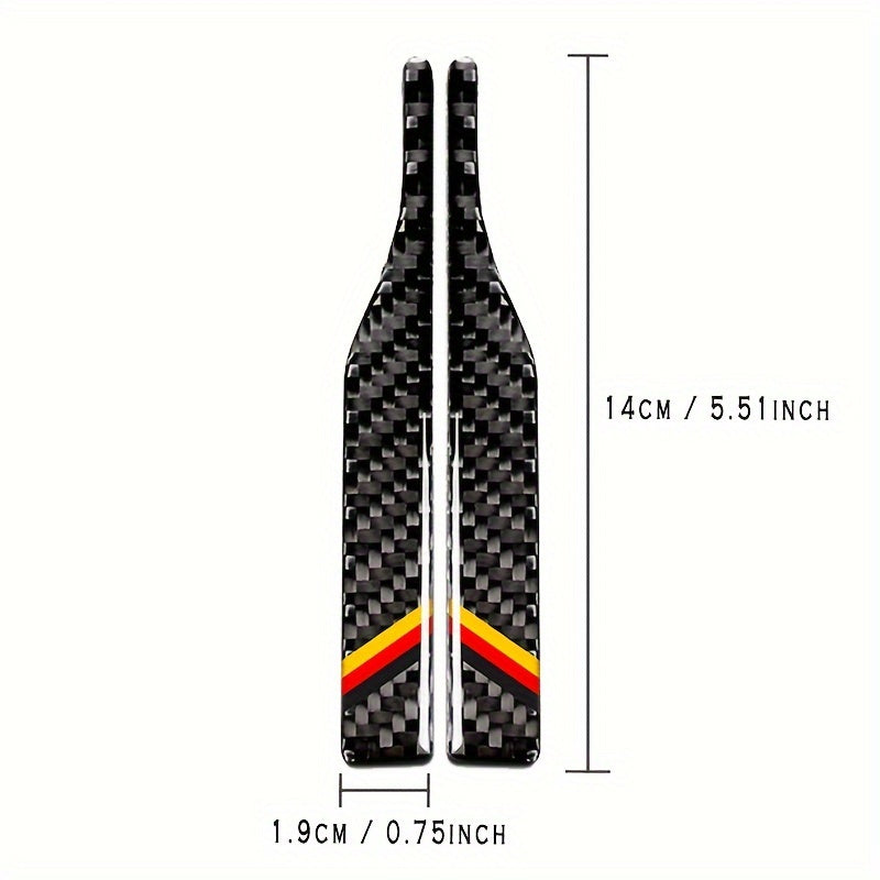 2Pcs Carbon Fiber Rearview Mirror Protection Stickers Anti-Collision Scratch Decals