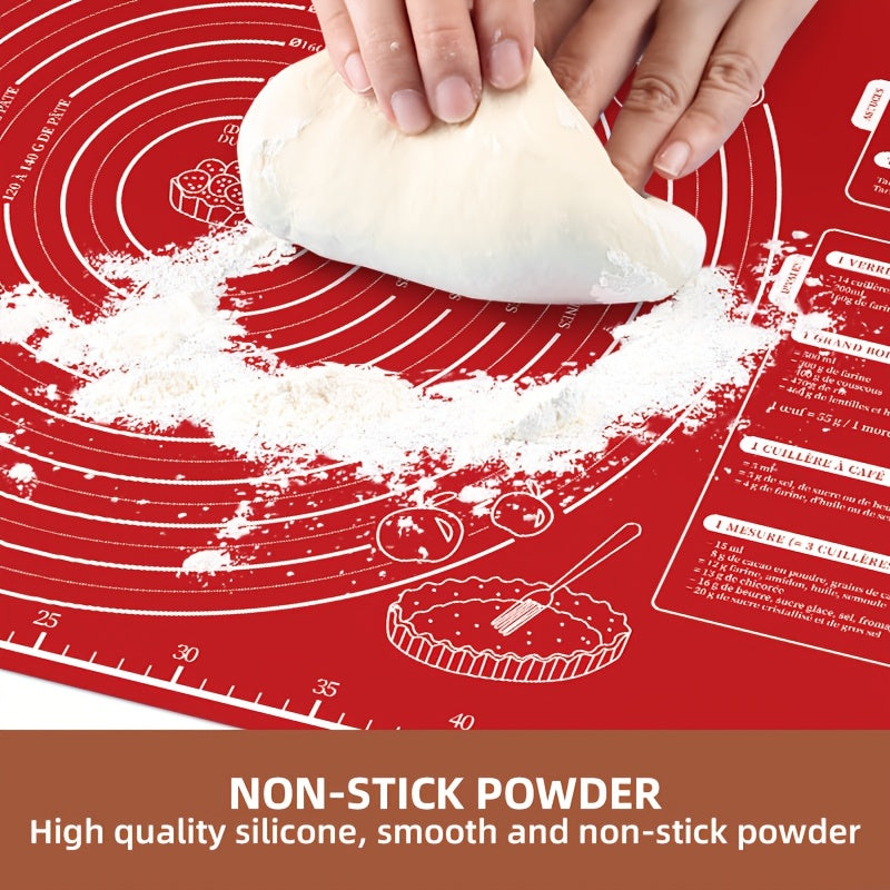 Silicone Baking Mat with Measurements Non-Slip Reusable Food-Grade EVA Pastry Rolling Pad
