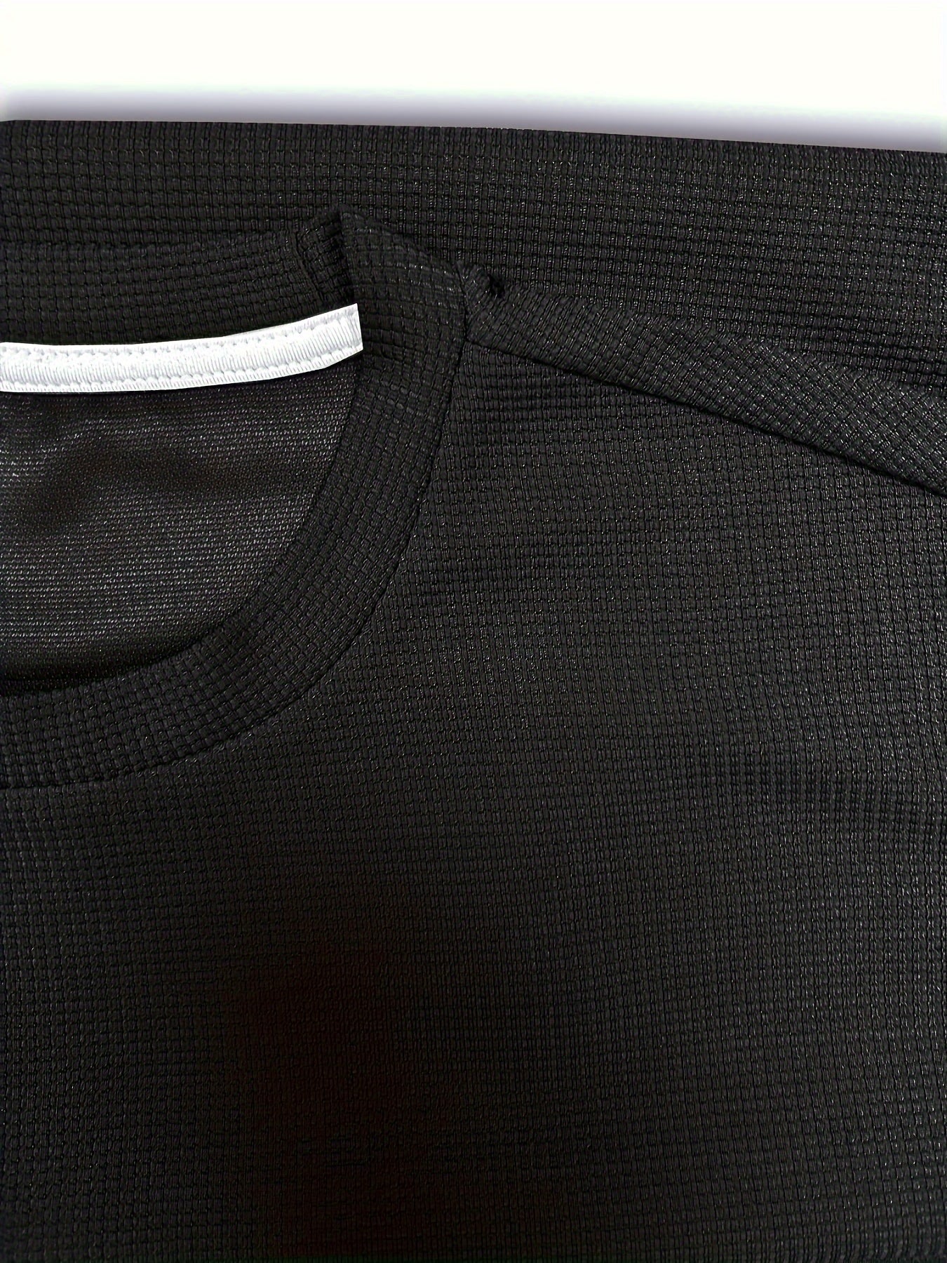 Men's Gray Waffle Knit Sweatsuit Set with Kindergarten Patch Matching Joggers Crew Neck Elastic Waist and Ankle Cuffs