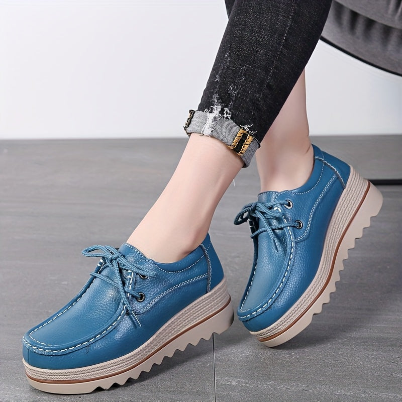 Women's Wedge Heel Sneakers Casual Platform Shoes with Thick Sole