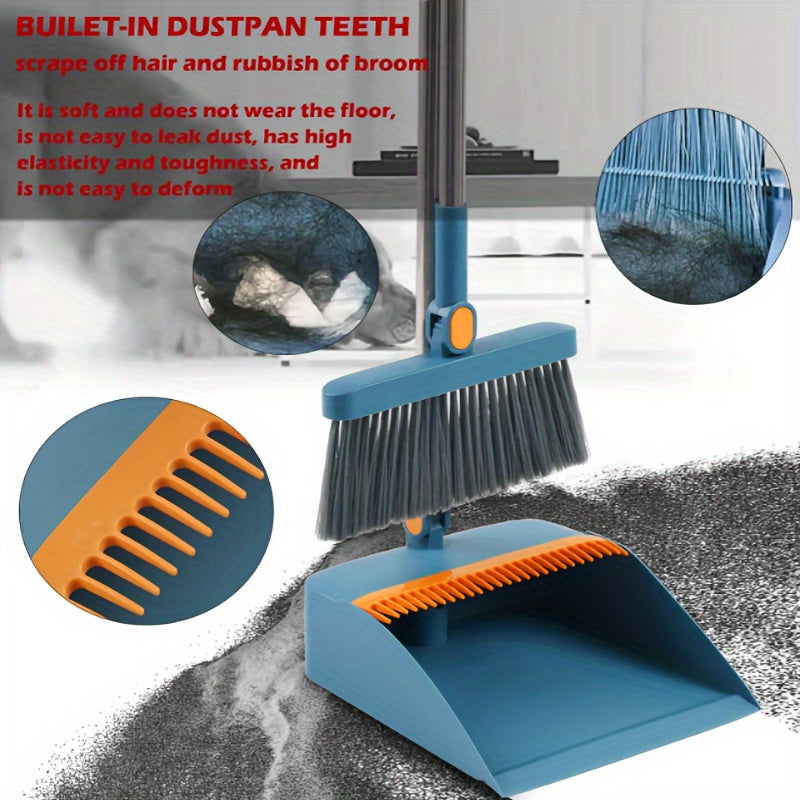 Kit de limpieza multifuncional 3 en 1 para baño, fregona, raspador de vidrio, escoba para el suelo