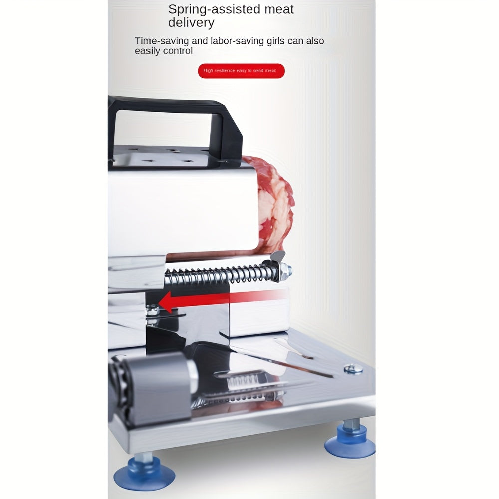 Stainless Steel Manual Meat Slicer with Rectangle Blade for Beef and Mutton