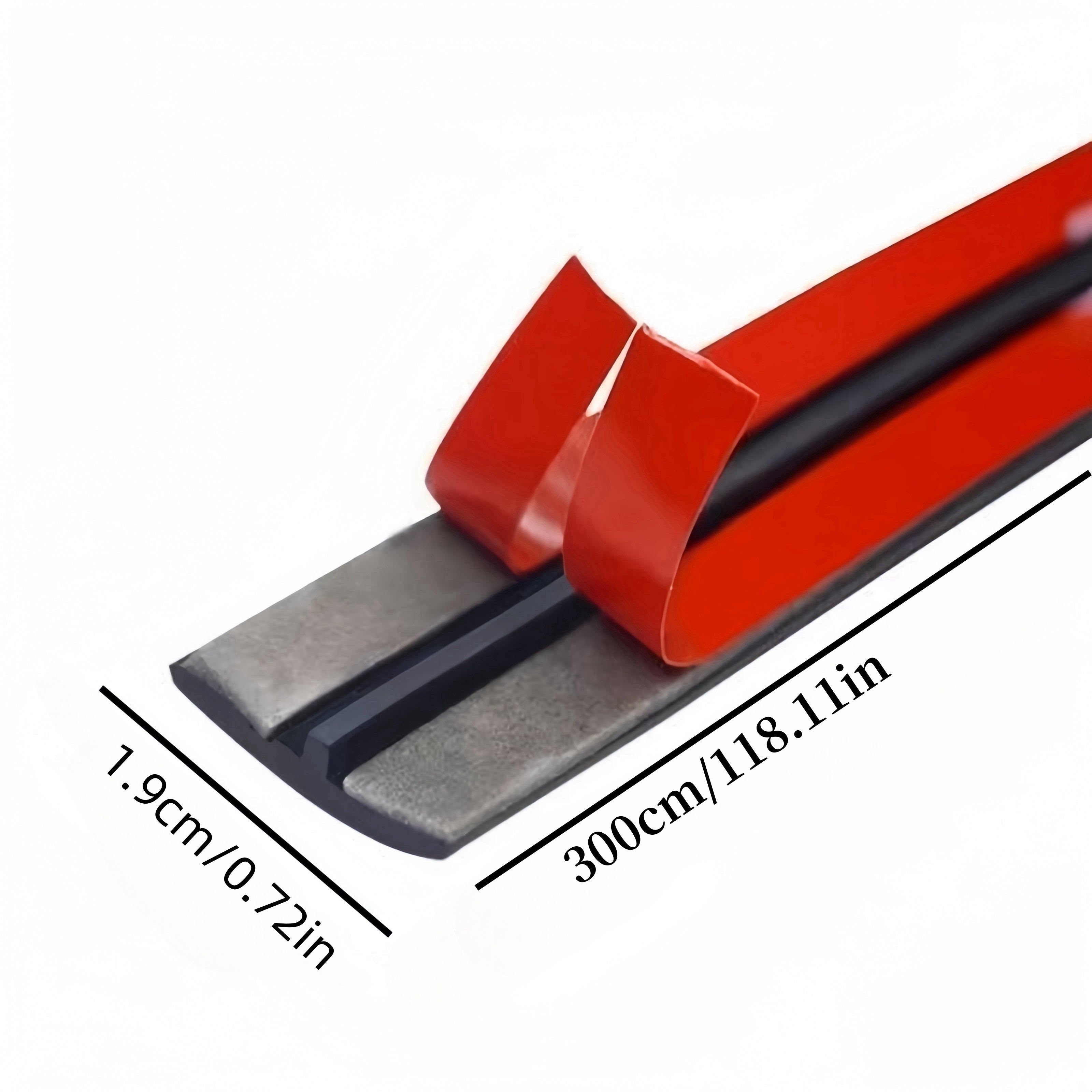 Universal T-Shaped Car Sunroof Sealing Strip 300cm Rainproof Windshield Seal