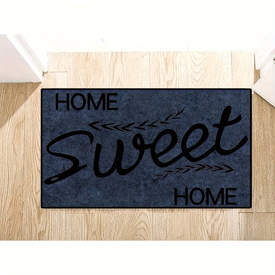 Dirt-Resistant Welcome Doormat with Geometric Pattern for Indoor Outdoor Use