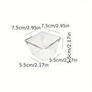 Clear Plastic Drawer Organizer Set with 4 Sizes for Kitchen Bathroom Makeup Office Storage