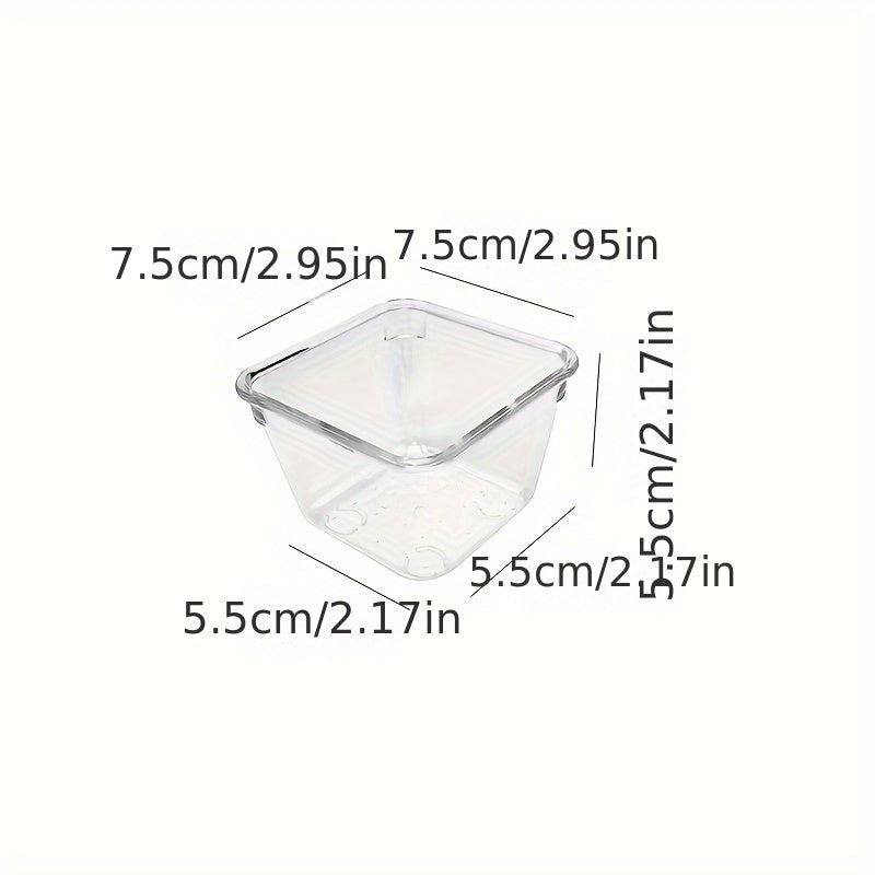 Clear Plastic Drawer Organizer Set with 4 Sizes for Kitchen Bathroom Makeup Office Storage