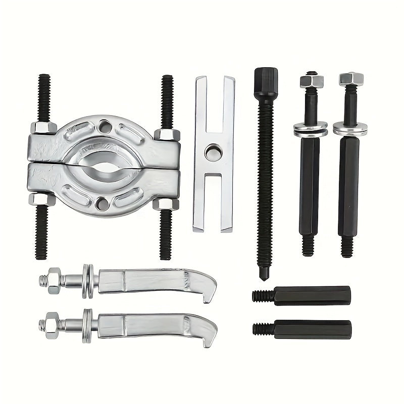 9pcs Bearing Puller Set, Durable Steel, Professional Separator Tools Kit for Gearbox and Engine Repairs