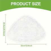 Ikki mikrotoʻlqinli bugʻdoy shaklidagi bugʻdoy mop yostiqlari, polni tozalash uchun, qayta ishlatiladigan, yuviladigan