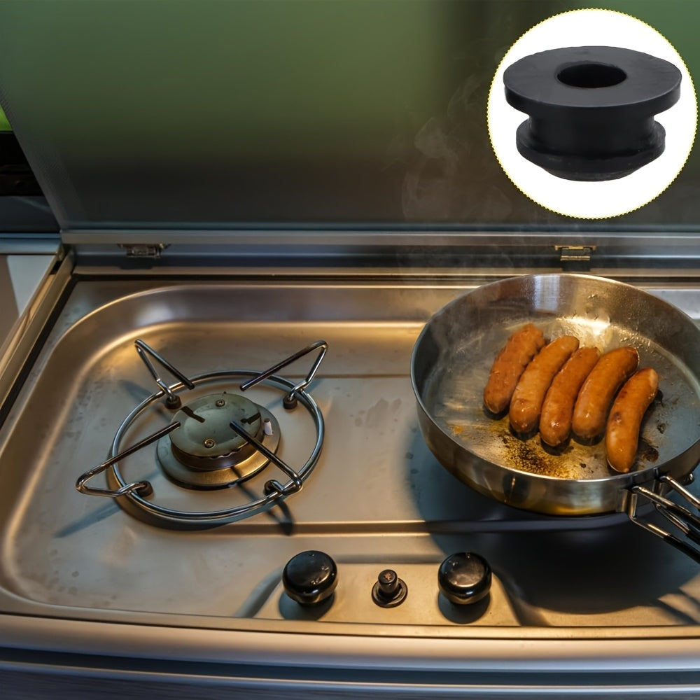 Набор из 30 силиконовых ножек для подставки под банки, прочные резиновые подкладки для предотвращения ржавчины на подставке для конфорки, нескользящие черные крышки основания, подходят для ржавых ножек плиты, кухонные гаджеты, не требующие электроэнергии.