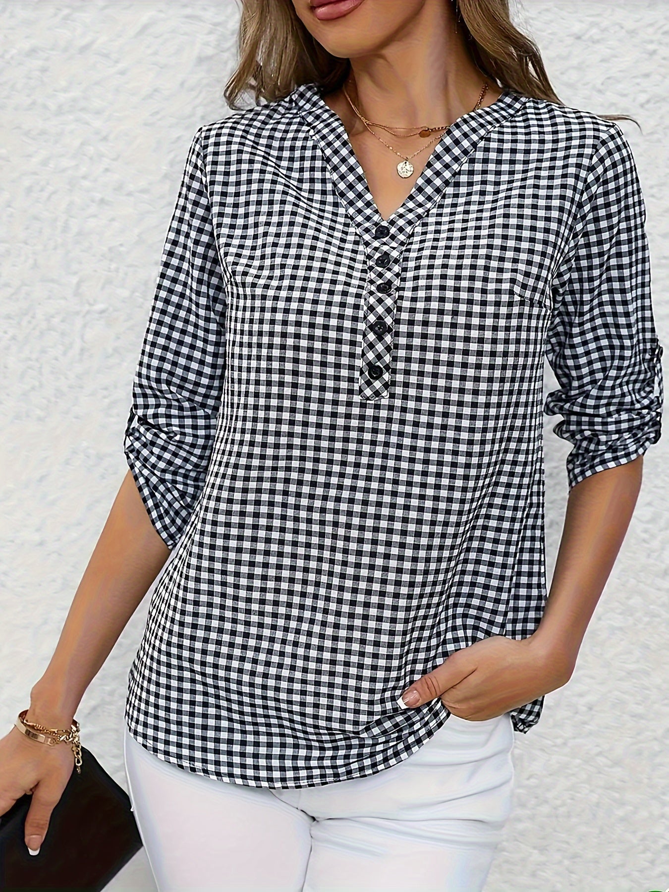 Plus Size ayollar uchun tekis chiziqli elegant kofta