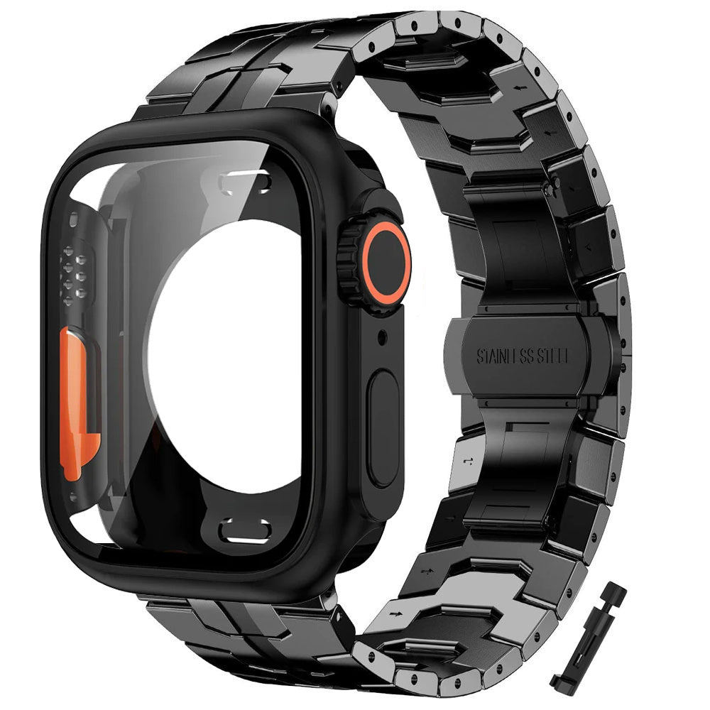 Gold-Plated Stainless Steel Watch Band for Apple Watch Series 10 9 8 7 6 5 4 Ultra SE 42mm 44mm 45mm 46mm 49mm