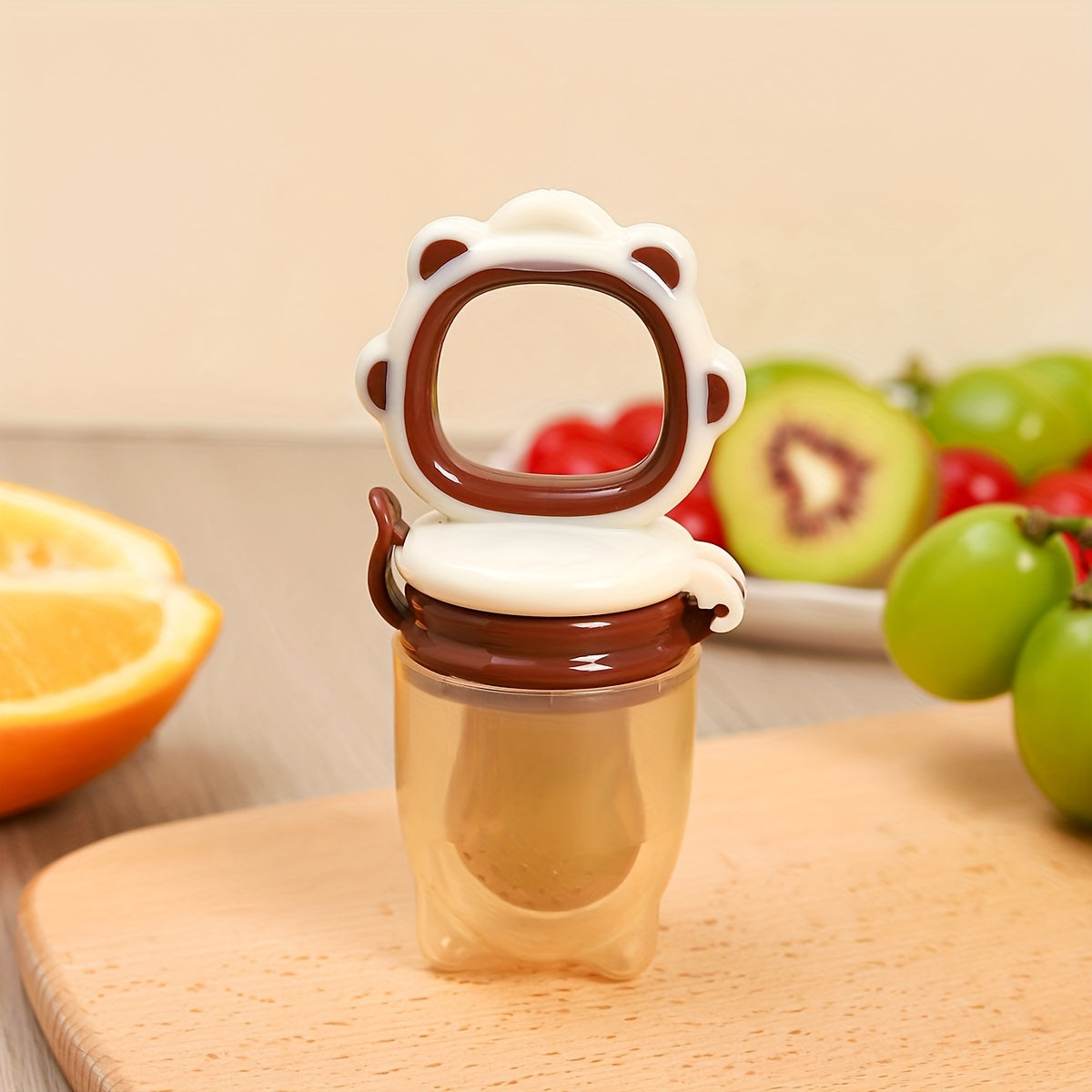 Baby Silicone Fruit Feeder for Babies 0+ Dark Brown