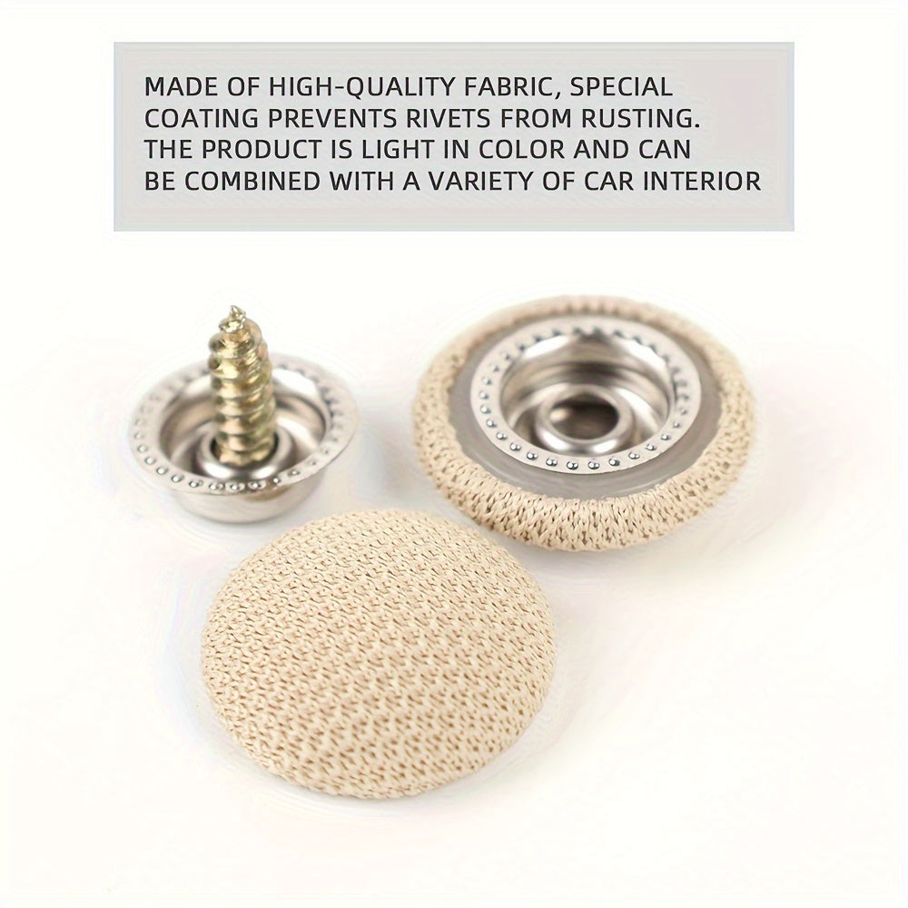 20 piezas de clips de fijación de material textil para reparación de cabeceras de techo de vehículo