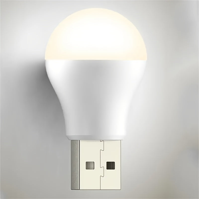 USB Night Light with Warm White Eye and Reading Light for Bedroom Kitchen Living Room