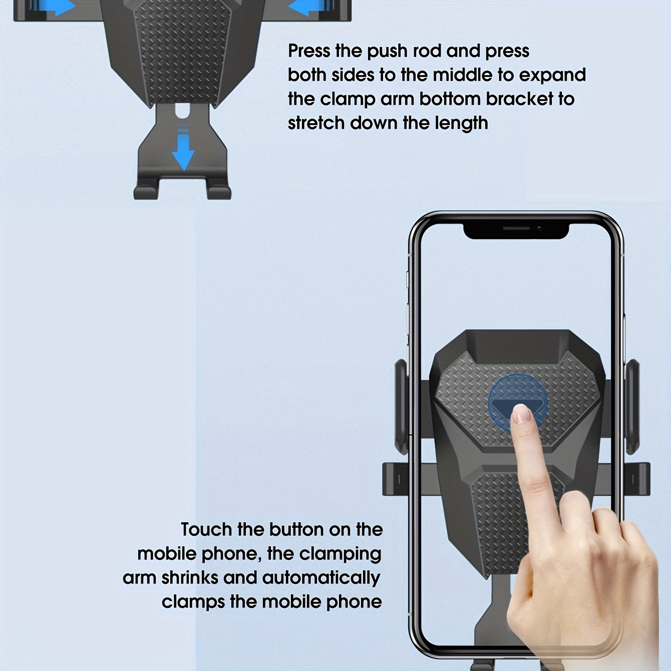 Universal Car Phone Mount Holder for Dashboard Strong Suction GPS and Hands-Free