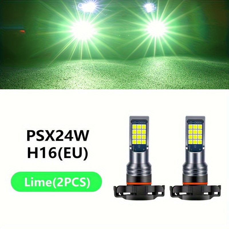 Car LED Fog Light Bulb 6000K White Ice Blue Yellow White 2 Pack