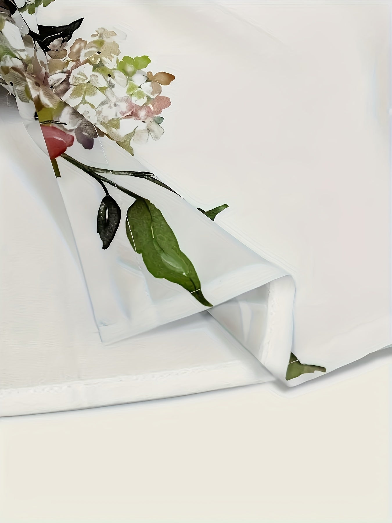 Women's Floral Print Button-Front Collared Shirt Long Sleeve Casual Woven Polyester