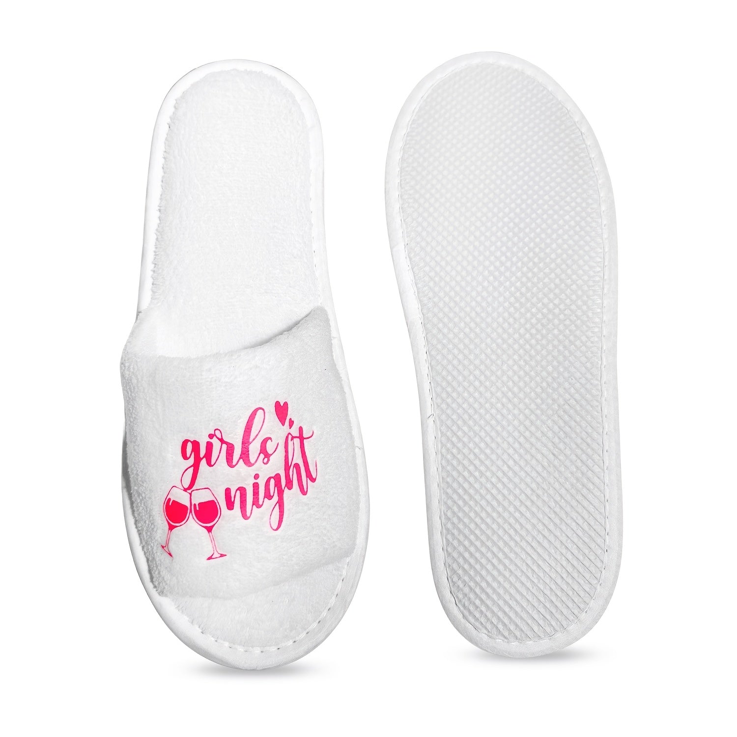 Women's Printed Lightweight Open Toe Indoor Slippers for Home and Travel