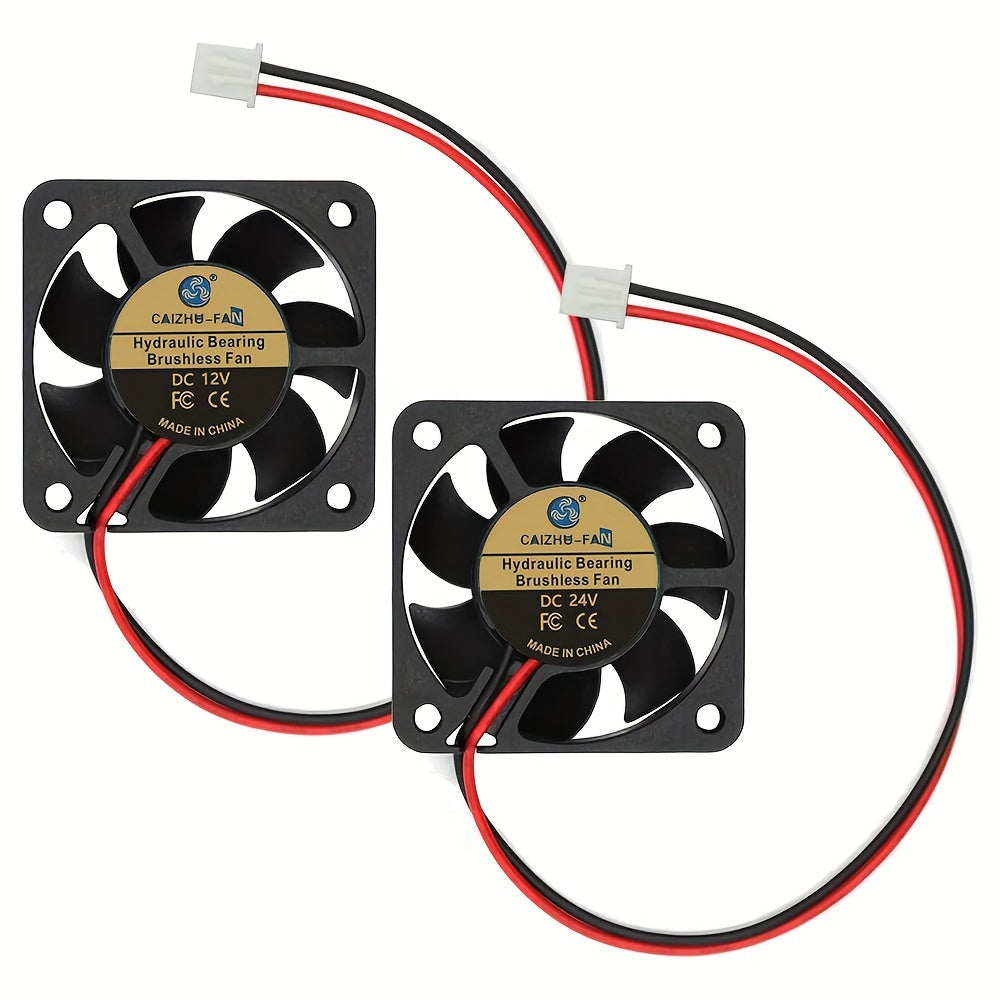 4pcs 40x40x10mm Brushless Cooling Fans 12V 24V for 3D Printers DVRs Small Appliances