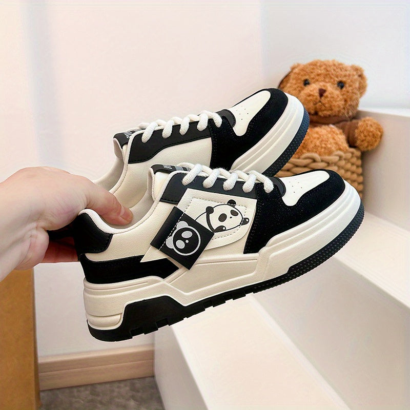 Women's Casual Thick-Soled Sneakers Spring 2025 Panda Style Alex Shoes