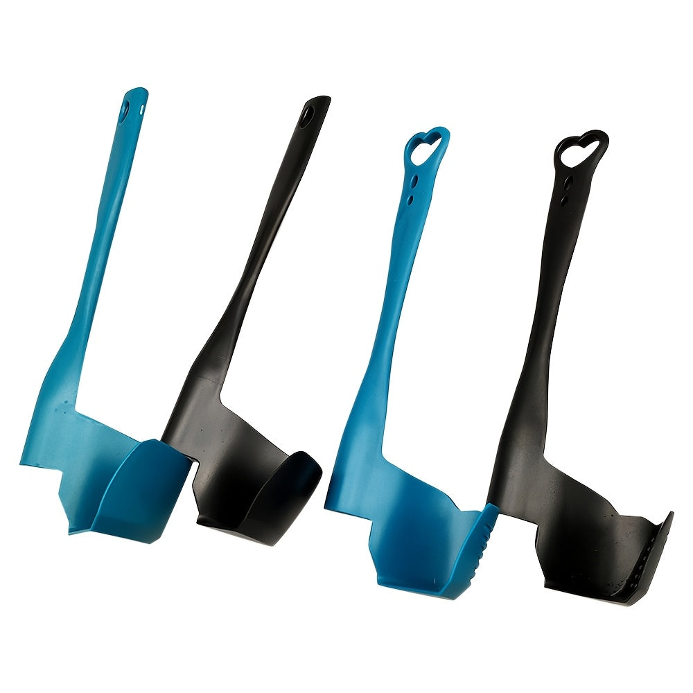 Set of 2 Rotating Kitchen Scrapers for Food Processors Blenders and Canisters