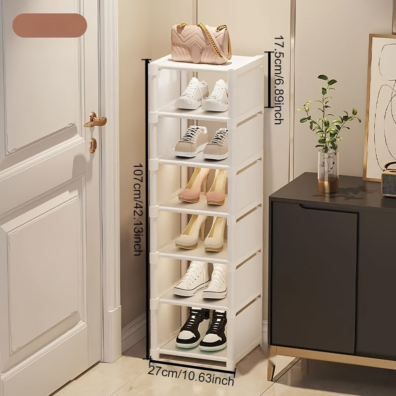 Hot Storage Shoe Cabinet Multi-Layer Entryway Shoe Rack Space Saver 6 7 8 Pieces