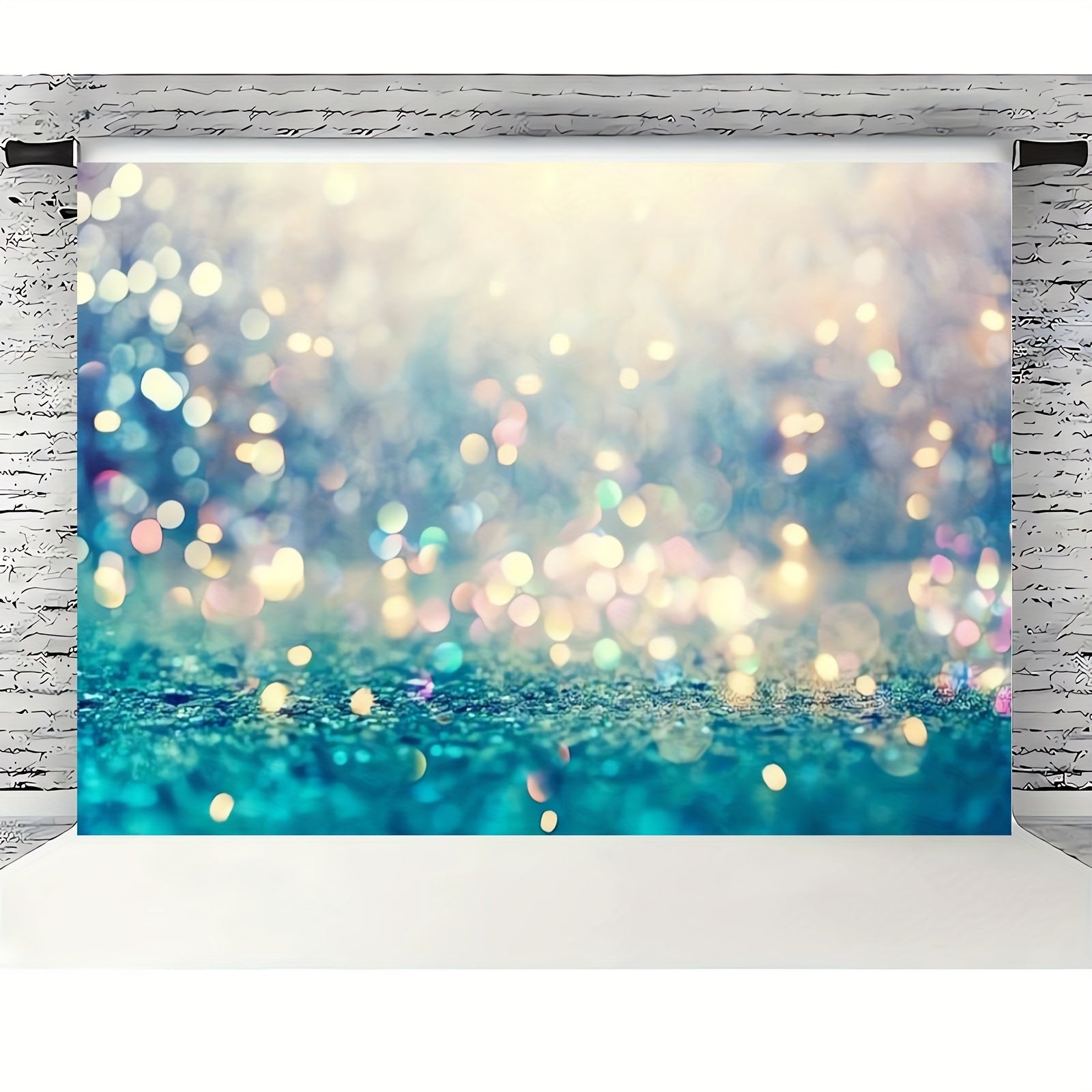 Yashil Polyester Bayram Banner Foto Props Tug'ilgan kun va Uy bezaklari uchun