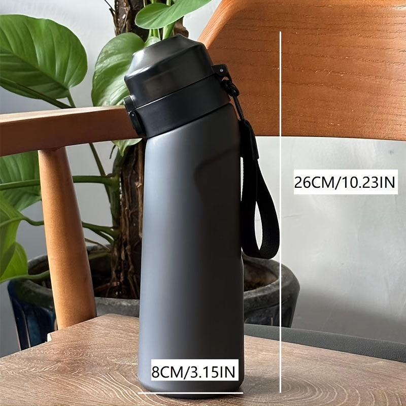 750ml Fruit Flavored Water Bottle with Straw Zero Sugar Calorie-Free Portable for Office Camping