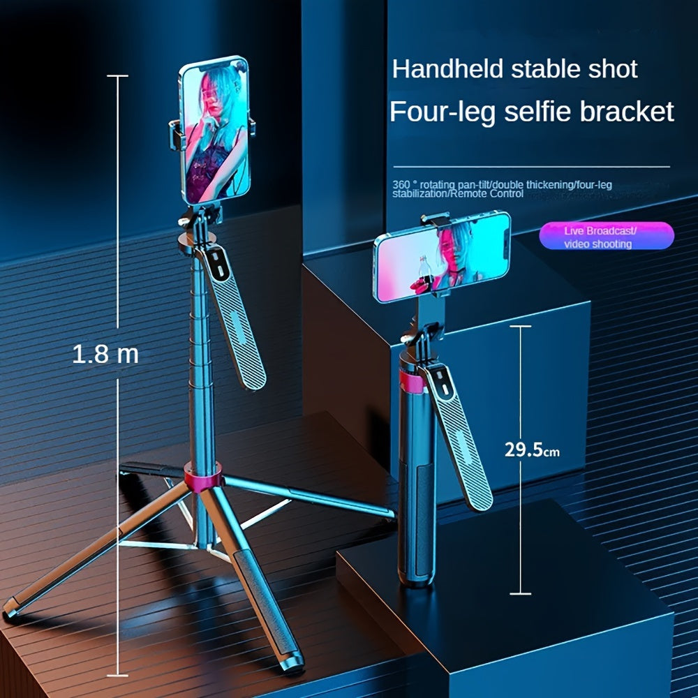 Алюминиевый рычаг автоспуска с беспроводным пультом и телефонным штативом для прямых эфиров и видеозаписей