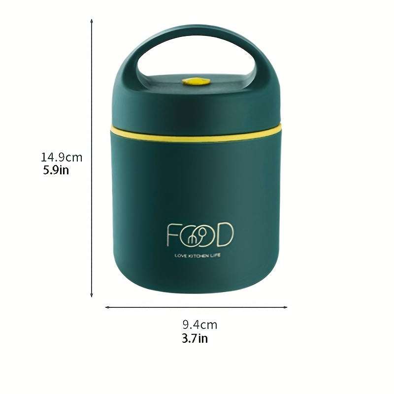 Noxud qotishdan yasalgan termal ovqat qutisi - Maktab, ofis va sayohat uchun mukammal - Ovqatni soatlab issiq yoki sovuq saqlaydi - Sho'rva, jo'xori va boshqa ovqatlar uchun ideal - Harakatda ovqatlanish uchun oshxona zaruriyati