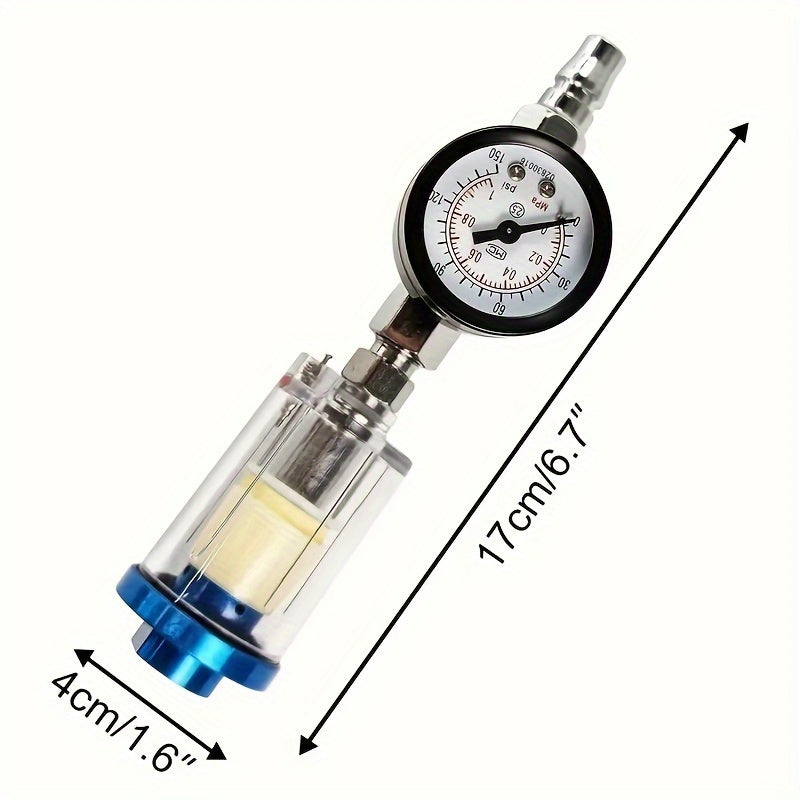 Регулятор воздушного фильтра с манометром и сепаратором влаги для краскопультов