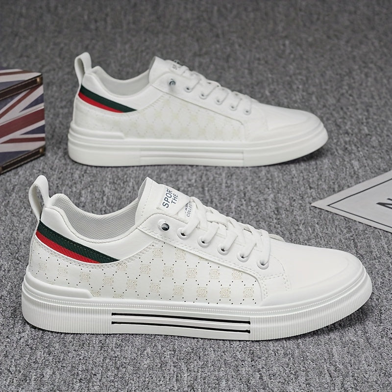 Men's Breathable Low-Top Skate Sneakers Casual Streetwear Shoes