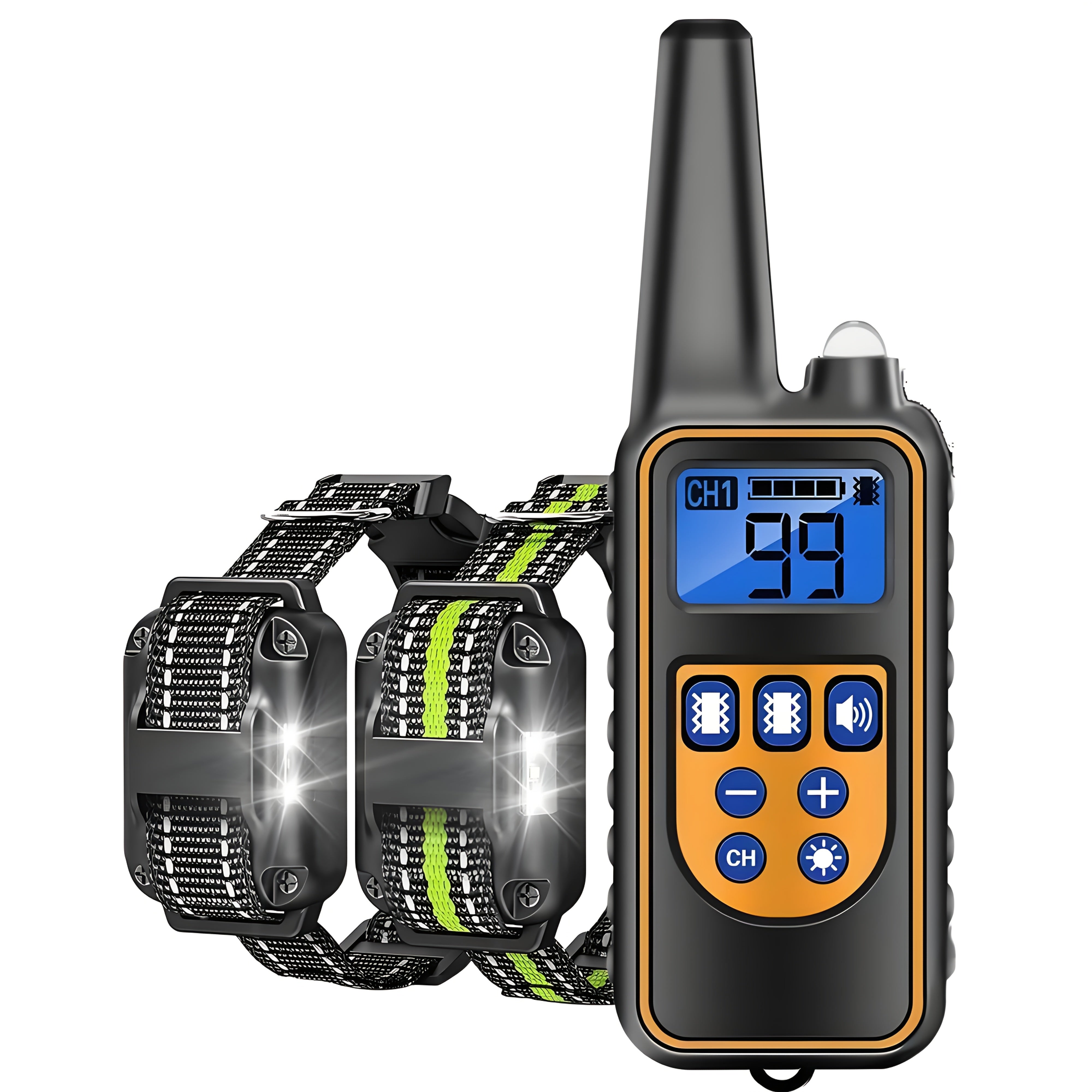 European Dog Training Collar with Dual Vibration and Anti-Bark Function