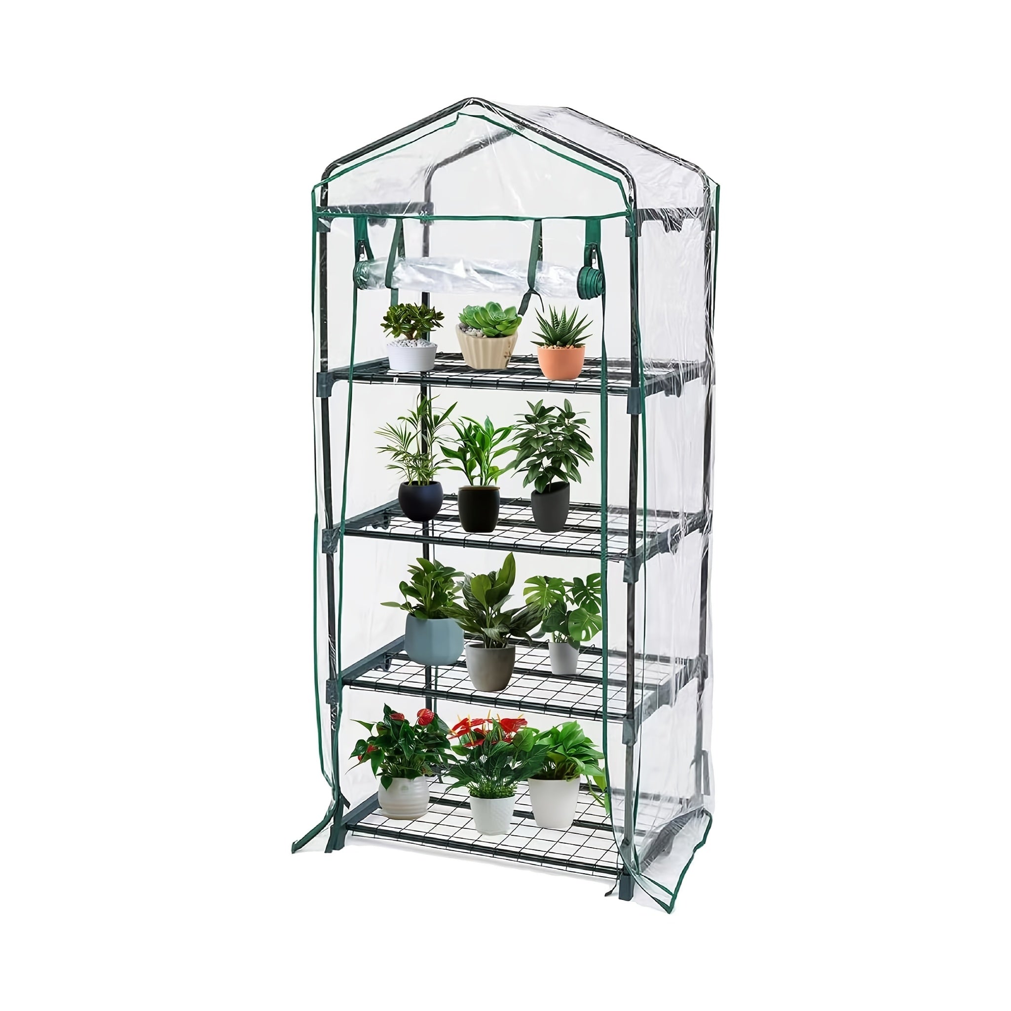 Multi-Layer PVC Greenhouse Cover Waterproof UV Windproof for Plants Seeds Herbs Vegetables