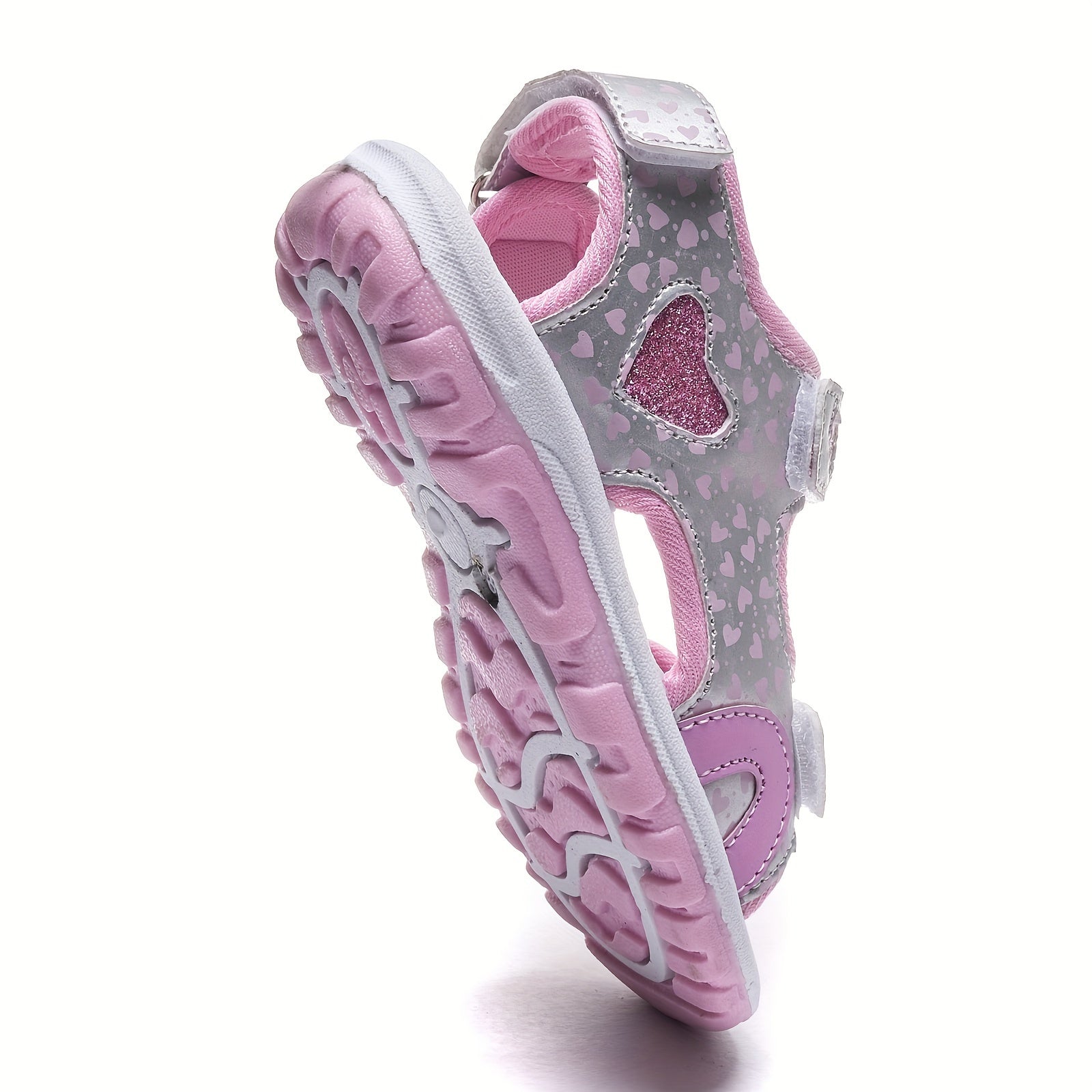 Девочки Летние открытые спортивные сандалии дышащие противоскользящие повседневные