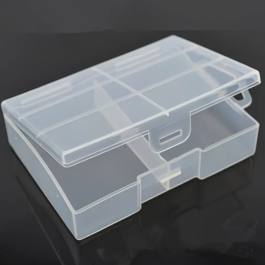 Battery Organizer Box Holds 24 AA AAA Batteries Durable Portable Space-Saving