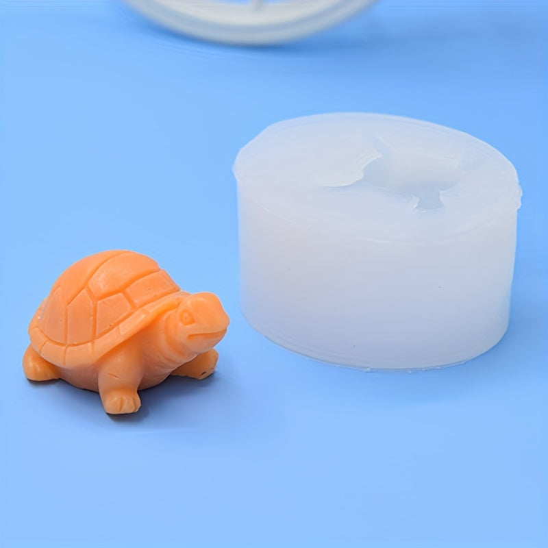 3D Turtle Fondant Formasi Silikon Keks Dekoratsiya Vositasi Konfetlar va Shokoladlar uchun