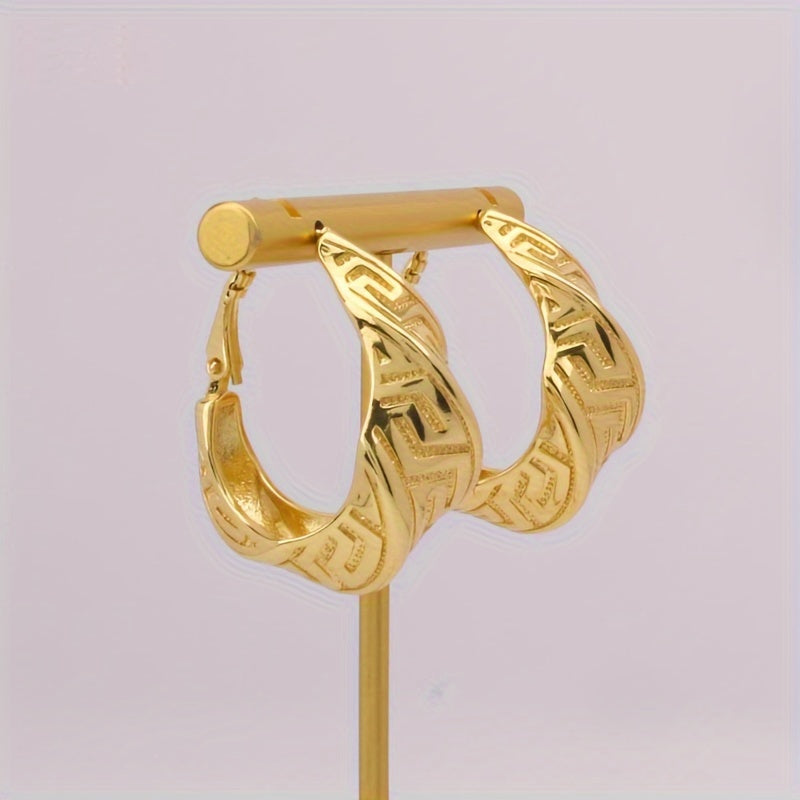 Gold-Plated Jewelry Set for Women Necklace Bracelet Ring Earrings Wedding Party Gift