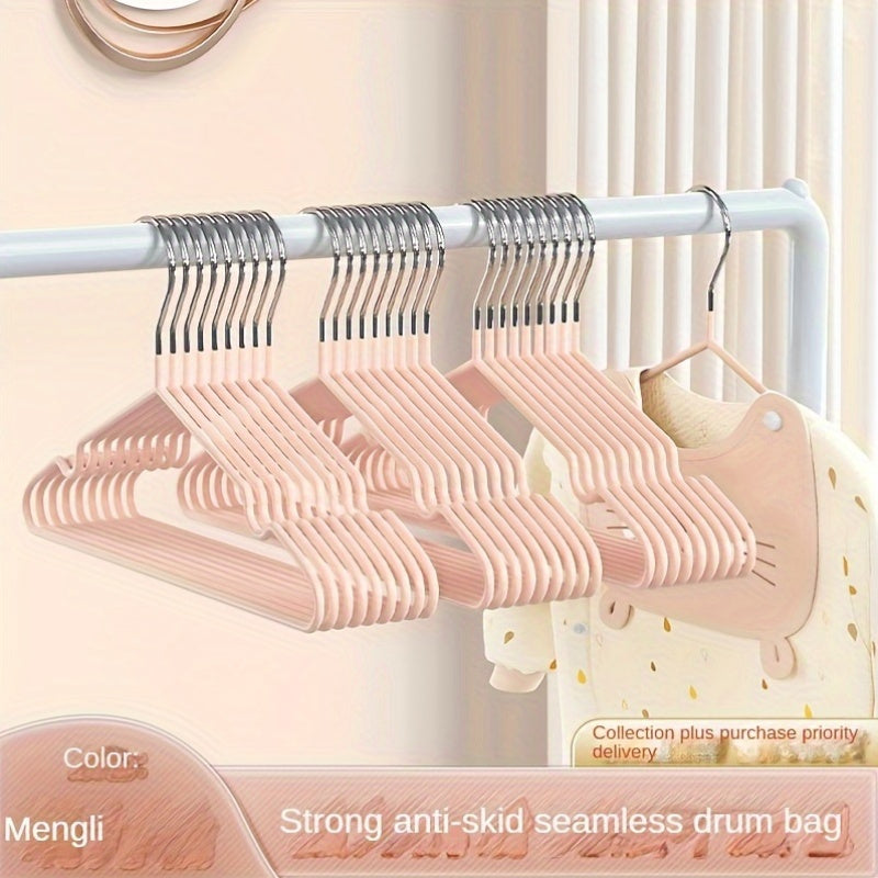 20 Non-Slip Metal Baby Hangers Space-Saving Nursery Clothing Storage