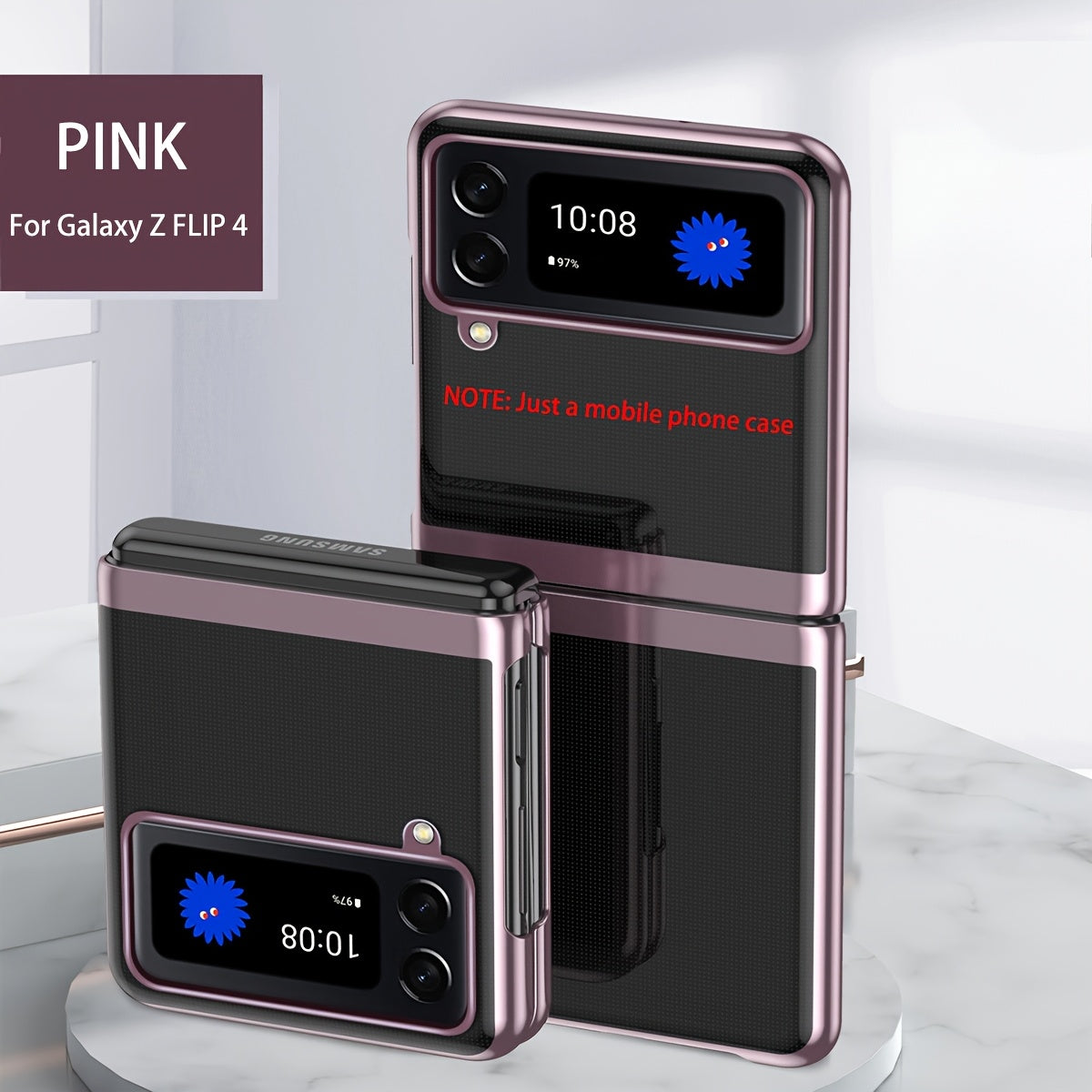 Electroplated Transparent Folding Phone Case for Samsung Galaxy Z Flip Series