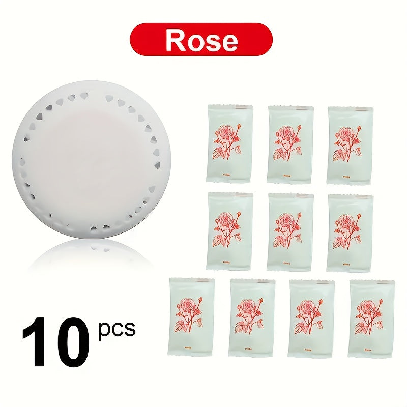 10 Blooming Breeze Air Freshener Tablets Cherry Blossom Lavender Long-Lasting Deodorizer for Home Car Closet